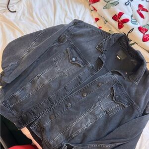 American Eagle Outfitters Charcoal Jean Jacket